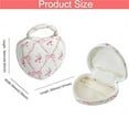 thumbnail image 5 of Cute Floral Heart Shape Makeup Organizers Pouches Waterproof Travel Cosmetic Bag Storage Case For Women Girls, 5 of 12