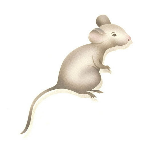 The Mad Stencilist Wee Mouse Wall Stencil; TMS203