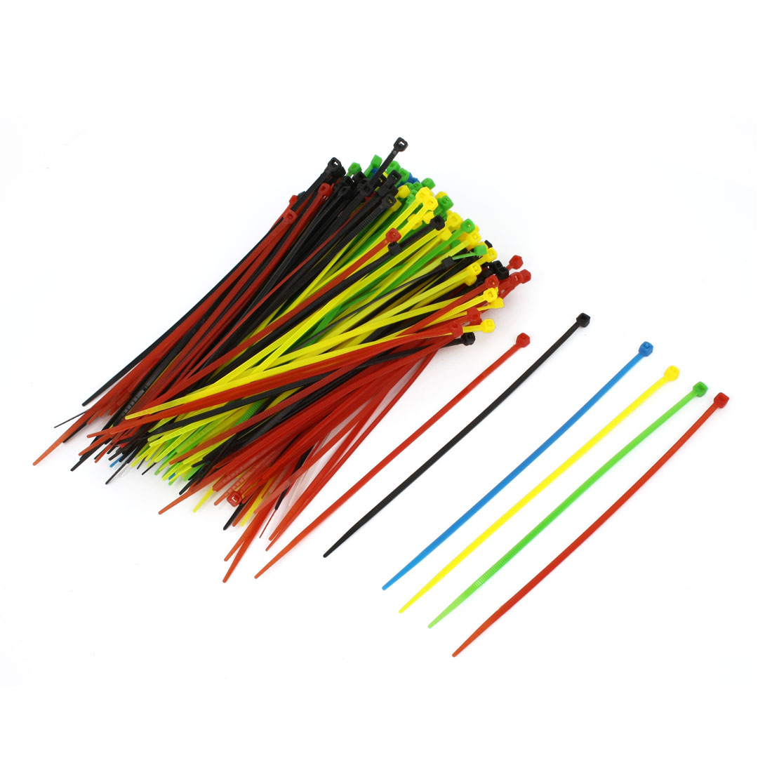 300pcs 2.5mm x 150mm Plastic SelfLocking Packaging Wire Zip Ties