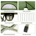 thumbnail image 4 of Resenkos 2-Person Outdoor Camping Tent with External Cover-Green, Beach Shade Tent, Easy Pop Up Beach Shade Beach Tent, Sun Shelter Instant Portable Beach Tent Umbrella, 4 of 8