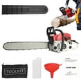 thumbnail image 2 of Floseru 20 Inch Gas Chainsaw, 58cc 3.2 HP Gas Power Chain Saw with Automatic Oiler, 2-Cycle Engine, Petrol Handheld Gasoline Chainsaws for Wood Cutting, 2 of 9
