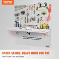 thumbnail image 2 of VEVOR Wall Mounted Floating Folding Table Laptop Desk Home Office 31.5x15.75 in, 2 of 9