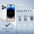 thumbnail image 2 of JETech Ultra Slim (0.35mm Thin) Case for iPhone 14 Pro 6.1-Inch, Camera Lens Cover Full Protection, Lightweight Matte Finish PP Hard Minimalist Case, Support Wireless Charging (Frosted Clear), 2 of 6