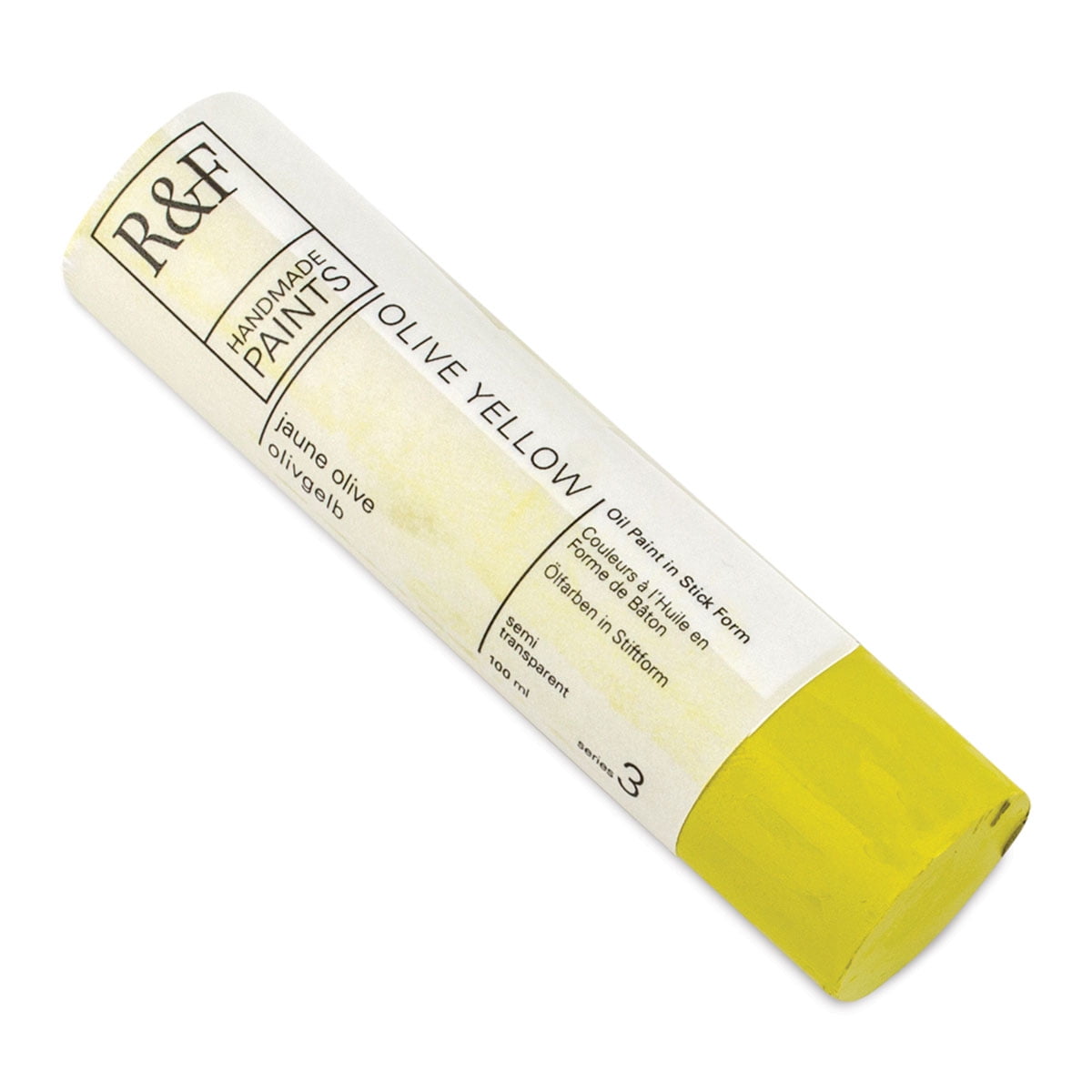 R&F Handmade Paints Pigment Stick, 100ml, Olive Yellow