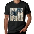 thumbnail image 2 of Wuche SkenArt Seaside Coconut Brown Coconut Tree, Shirt Design Art Display, T-shirt Children's Gift Casual Breathable Men, Women, Boys and Girls Black, 2 of 4