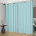 thumbnail image 5 of Nanqianyi Teal Blue Colored Curtains for Bedroom Living Rooms Thermal Insulated Blackout Window Curtains 2 Panels, Grommet Top Drape W52 x L84 Inch, 5 of 10