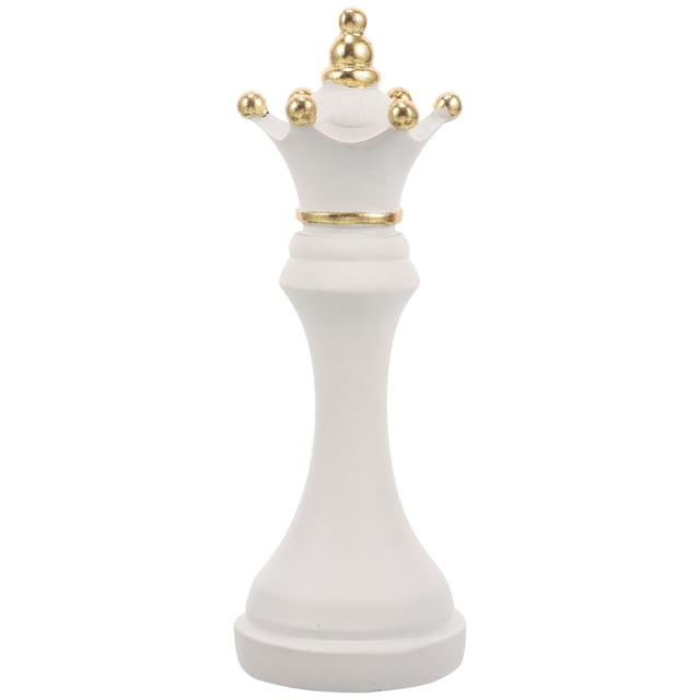 GAXIRE Adorno de estatua de ajedrez de resina para mesa, decoración de figuras de ajedrez