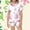Pink, variant on SUYIDA Girls Satin Pajamas Graphic Print Short Sleeve Pjs Button Down Fashion Girls' Sleepwear 2 Piece Outfits for Girls Pink,150