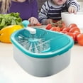 thumbnail image 6 of Produce Washer Device Fruit Cleaner Gadget with Ergonomic Handle and Drainage Basket for Salad Vegetables, 6 of 9
