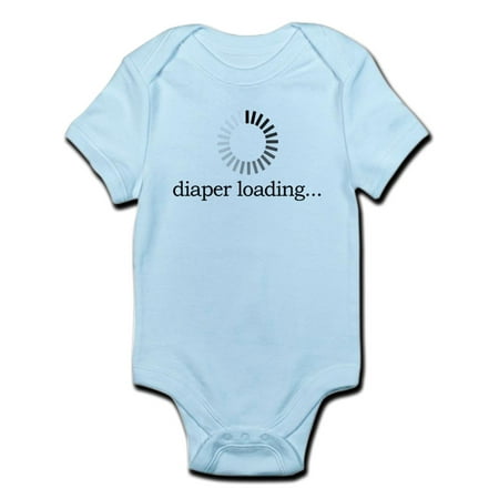 

CafePress - Diaper Loading... Body Suit - Baby Light Bodysuit