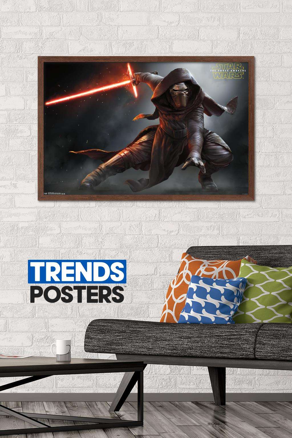 Star Wars: The Force Awakens - Stance Wall Poster, 22.375" x 34", Framed