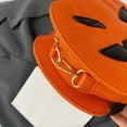 thumbnail image 4 of Pumpkin Shaped Crossbody Bags for Women Funny Cute Holiday Sling Bag PU Leather Medium Zipper Purses, 4 of 8
