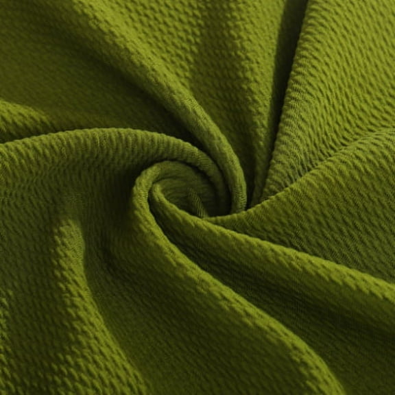 Olive Green Liverpool Bullet Textured Fabric by the yard 4 Way Stretch Solid