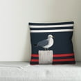 thumbnail image 3 of Creative Products Nautical Seagull 16x16 Spun Poly Pillow, 3 of 3
