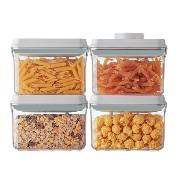 Set de recipientes herméticos Ankou 1000 ml x4 apilables sin BPA