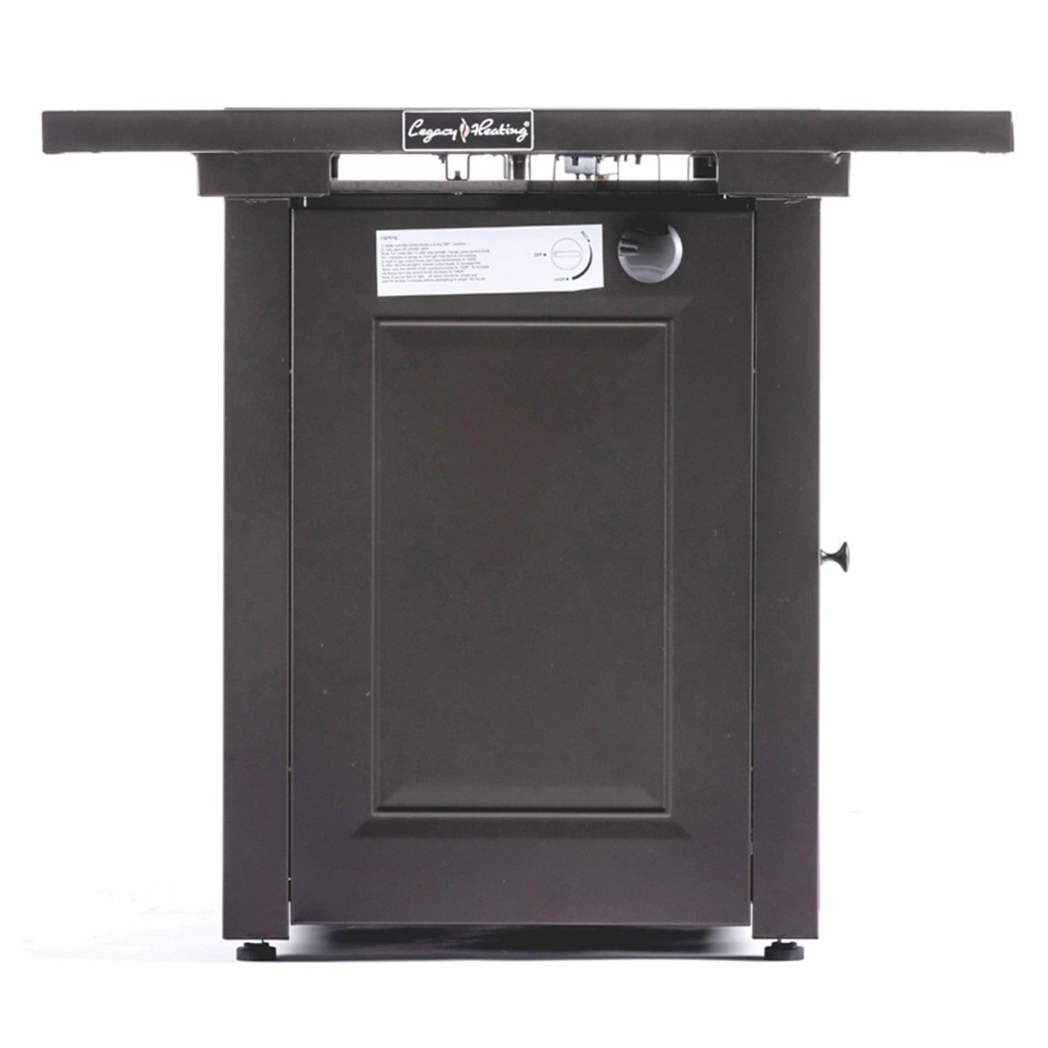 Legacy Heating CDF-WMGB28 28-Inch Square Fire Table (Mocha)