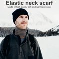 thumbnail image 2 of Foulard de Cou Color Block Chaude pour Cyclisme Extérieur Cadeau pour Femmes Hommes, Gris+café, 2 of 8