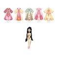thumbnail image 3 of Kit de materiales para ropa antigua china, regalo hecho a mano, vestido tradicional chino 5 maniquíes 1 muñeca, 3 of 9