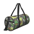 thumbnail image 3 of Haiem Cartoon Dinosaurs Pattern Gym Bag for Women Men, Waterproof Travel Duffel Bags, Personal Item Travel Bag Weekender Bag with Shoes Compartment & Wet Pocket, 3 of 8