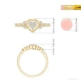 thumbnail image 6 of ANGARA Natural Diamond Composite Heart Promise Ring in 14K Yellow Gold for Women (Size-1.5mm| Color-H| Clarity-SI2) | April Birthstone, Anniversary, Jewelry Gift for Women | Natural Diamond Ring, 6 of 10