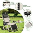 thumbnail image 4 of MOPHOTO Zero Gravity Chair, Lawn Recliner, Reclining Patio Lounger Chair, Folding Portable Chaise with Detachable Soft Cushion, Cup Holder, Headrest, 4 of 7