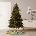 thumbnail image 6 of Salouo Blue Ocean Wave Sunflower Christmas Tree Skirt 30" Farmhouse Christmas Decorations Snowman Xmas Tree Skirt Tree Mat for Holiday Party Decor, 6 of 8