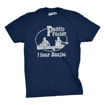Vintage Funny T-shirt - Paddle Faster I Hear Banjos Funny Vintage Movie T-Shirt