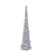 thumbnail image 2 of Árbol de Navidad artificial preiluminado de 1,5 m con adornos - árbol de lápiz plegable para decoración del hogar, decoraciones navideñas de plástico multicolor de 59 pulgadas, 2 of 2