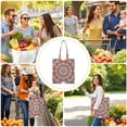 thumbnail image 4 of Zen Mystic Mandala Reusable Fabric Tote - Durable Eco-Friendly Grocery Bag with Large Capacity, 4 of 6