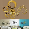 thumbnail image 4 of DIY Wall Acrylic Clock Wall Stickers, Modern Acrylic Mirror Surface 3D Simple Big Size Wall Decor Clocks Numbers Stickers for Living Room Bedroom TV Wall Decoration Removable(Gold), 4 of 8
