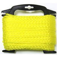 Hyper Tough Item DF850-HT, Polypropylene Hollow Braid Rope, Yellow, 3/8' x 50', 1 Each