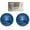 Blue & Black, variant on BuyBocceBalls New Listing (4 7/8 inch- 3lbs. 12oz.) - 2 Balls - EPCO Duckpin Bowling Ball - Cobra Pro Rubber - Blue & Black