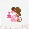 thumbnail image 4 of Inktastic 2nd Birthday 2 Year Old Cowgirl Hat Girls Toddler Dress, 4 of 5