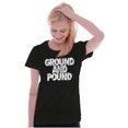 thumbnail image 4 of Ground Pound Muay Thai Fighter Womens Slim Fit Graphic Tee Brisco Brands L, 4 of 5