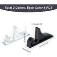 thumbnail image 2 of 12Pcs 2 Colors Plastic Photo Frame Stand Holder Picture Easels Display Stands Mixed Color 8.1x1.2x4.3cm Slot: 1.35cm 6pcs/color, 2 of 5