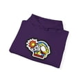 thumbnail image 3 of Shooter Cartoon Birdhouse Berra Santos Vintage Skateboard 2002 Hoodie Print - S / Purple, 3 of 3