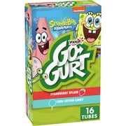 Angle View: Yoplait Go-Gurt, Low Fat Yogurt, SpongeBob SquarePants Variety Pack, 32 oz