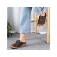 thumbnail image 4 of Beiwei Womens Clogs Shoes Slip on Mules Casual Closed Toe Flats Non-Slip Slippers Brown US 5, 4 of 9