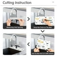 thumbnail image 5 of Circular Pattern Design Single Compact Faucet Drying Pad 14.7x5.4in Absorbent Mat for Small Sinks, Vanity Countertops, 5 of 10