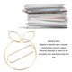 thumbnail image 3 of 100 Clips de Papel Dorados Con forma Linda, Clips de Papel de Metal Multifunción de Acero inoxidable, Ligeros y Portátiles, Simples y de Moda, Perfectos para la Oficina, 3 of 7