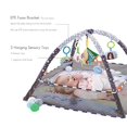 thumbnail image 3 of Gimnasio de juegos para bebés, tapete de actividades para bebés recién nacidos con 5 juguetes colgantes y 18 pelotas oceánicas, soporte de espuma ligero, base de algodón suave lavable, tapete de jueg, 3 of 5
