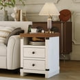 thumbnail image 5 of TROPOW Nightstand with Charging Station, 2 Drawers, USB Ports & Power Outlets, Modern Bedside End Table Accent Side Table for Bedroom or Living Room, 5 of 7