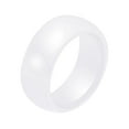 thumbnail image 1 of Destyer Wedding Rings For Women – Ceramic Rings With Smooth Texture And Delicate Fashion Couple Ring Gift white Size#7 1Set, 1 of 6