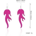 thumbnail image 5 of Exaggerated Acrylic Geometric Flame Earrings Lightweight Unique Fire Shaped Dangle Drop Earrings for Women Party Statement Jewelry Gifts, 5 of 14