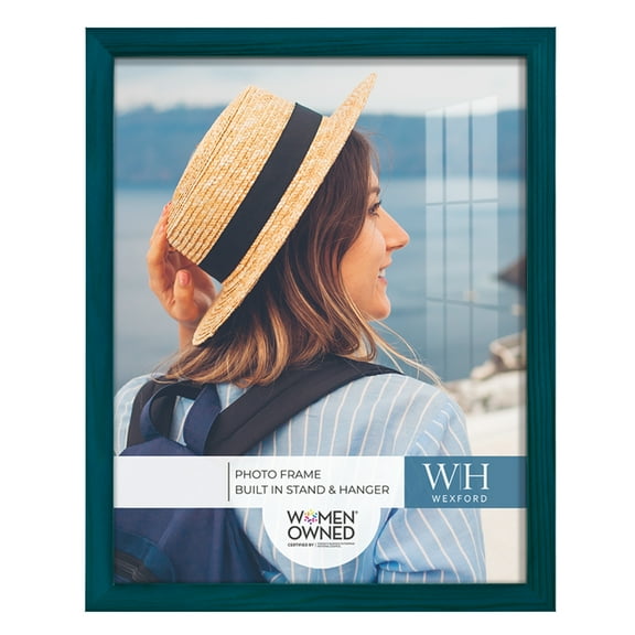 Woodgrain 11 in. x 14 in. Ocean Blue Picture Frame
