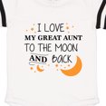 thumbnail image 3 of Inktastic I Love My Great Aunt to the Moon and Back Gift Baby Boy or Baby Girl Bodysuit, 3 of 4