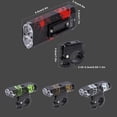 thumbnail image 3 of Luz delantera para bicicleta Greeniant USB alta visibilidad Ciclismo Negro, 3 of 6