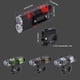 thumbnail image 3 of Sonducket Luz delantera de bicicleta Mini USB recargable Seguridad inteligente impermeable 600lm Lámpara intermitente Ciclismo Verde Negro, 3 of 6