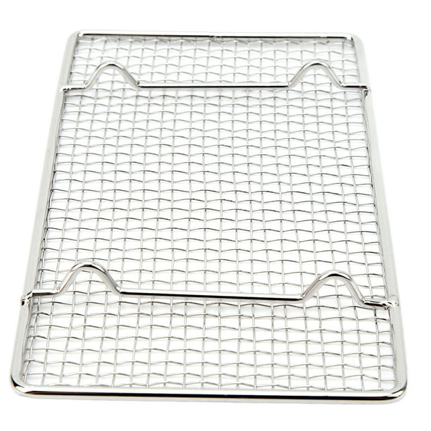 Rejilla Para Parrilla, Rejilla Multifuncional De Malla Para Parrilla De Acero Inoxidable, Rectangular, Apta Para Lavavajillas Para Cocinar Para Hornear