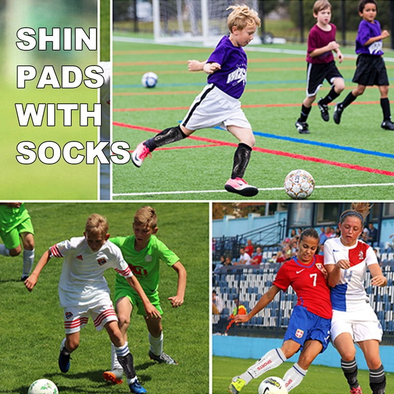 Hengguang Kids Soccer Shin Guards with Socks, 2-Pair photo 4